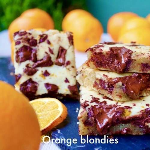 orange blondies