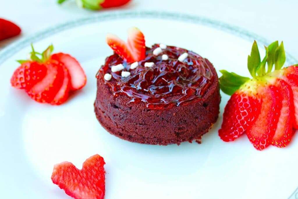 red lava cake